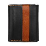 Men's Two-Tone Black & Cognac Leather RFID Wallet